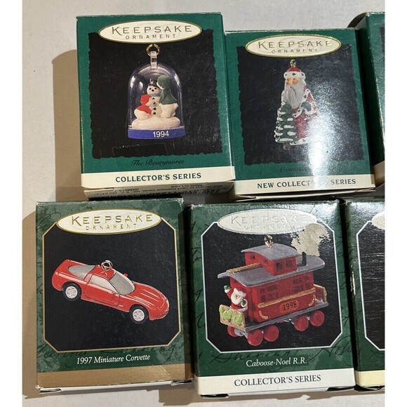 Lot of 9 Vintage Hallmark Keepsake Collectors Series Christmas Ornaments - Picture 2 of 6